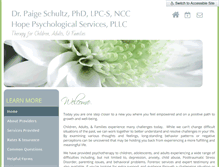 Tablet Screenshot of drpaigeschultz.com